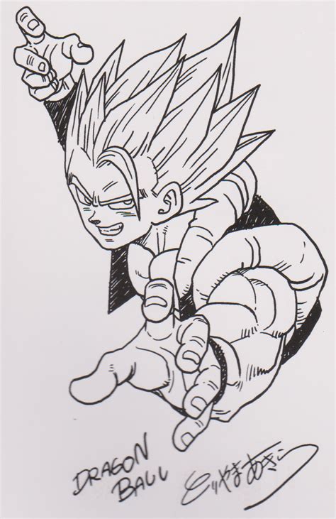 Want to discover art related to gogeta? Need help looking for Gogeta drawing by Toriyama... : dbz