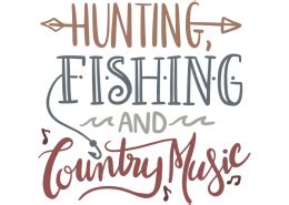 These are 4 hunting vector files for use in.inting scrapbooking cutting machines web designs others. Hunting, fishing and country music | Lovesvg.com in 2020 ...
