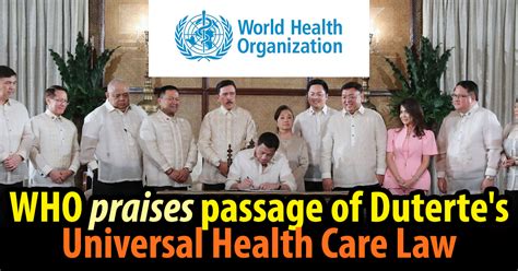 Who's primary role is to direct international health within the united nations' system and to lead partners in global health responses. World Health Organization praises PH for passage of ...