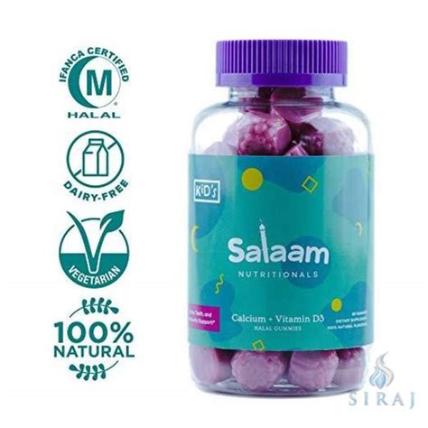 Vitamin d is really important to help calcium absorb properly. Kids Halal Calcium + Vitamin D Gummies - Salaam Nutritionals