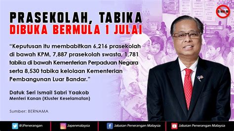 Moga ramadhan ini memberi seribu rahmat buat kita semua. PRASEKOLAH, TABIKA DIBUKA SEMULA 1JULAI - Jabatan ...