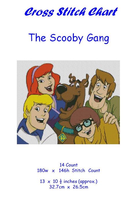 Browse and download free cross stitch patterns. Cross stitch chart pattern. Scooby Doo Scoobydoo Shaggy ...