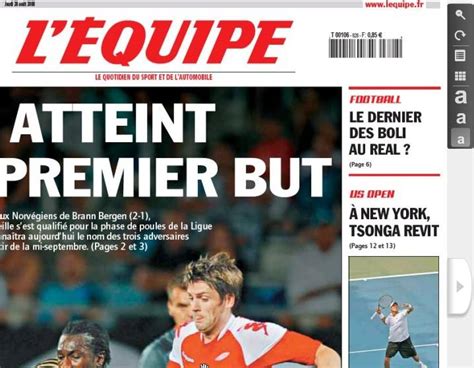 The paper is noted for coverage of association football, rugby, motorsport and cycling. Justice: L'Equipe condamné à verser 3,5 millions d'euros à ...