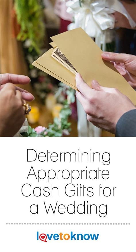 We figured out the proper wedding gift etiquette so you don't have to. Determining Appropriate Cash Gifts for a Wedding | Cash ...