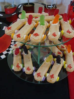 Classic french 'biscuits à la cuillère'! Racing car finger biscuits | Baking with kids, Kids party ...