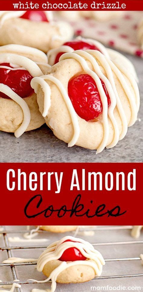 Perfect for cookie exchanges, baking with kids, and includes allergy friendly recipes too. Cherry Almond Cookies Recipe | Almond cookies, Almond meal cookies, Cherry cookies