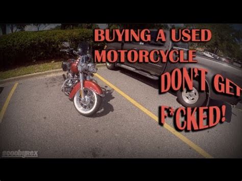 Here's a checklist of the things you need to look out for so you don't get abused. BUYING A USED MOTORCYCLE - DON'T GET FUCKED! - YouTube