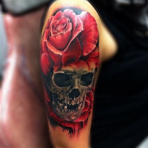 40 arm skull tattoos