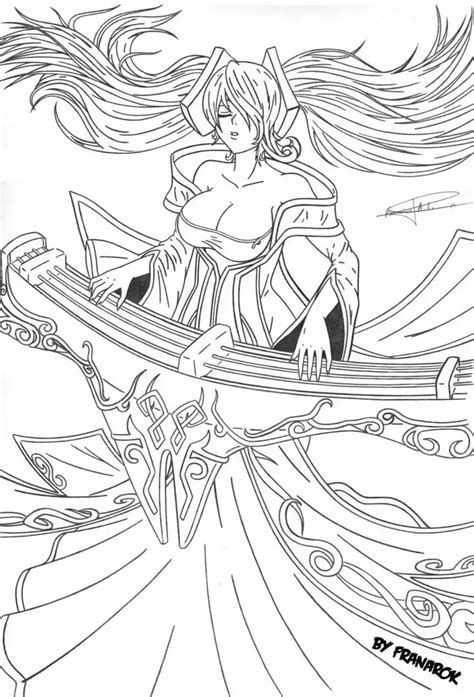 See more ideas about coloring. Sona (League Of Legends) coloring, Download Sona (League ...