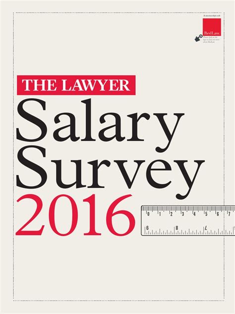 Work settings, industries and states also impact lawyer salaries. The Lawyer Salary Survey 2016 | Law Firm | Salary