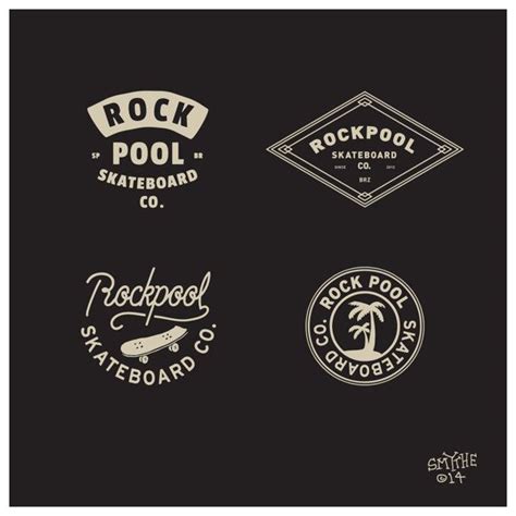 Designevo's logo generator helps you create a professional design in a simple way. Rock Pool Skateboard Co. on Behance | Retro logo design ...