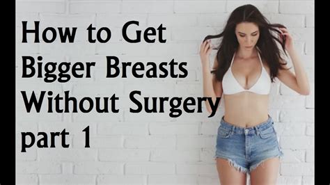 Slowly rise to complete the rep and repeat. How to Get Bigger Breasts (titties, boobs) at home Without ...