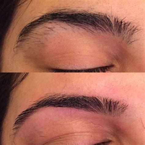 Hair loss on the eyebrows can be partial where the hair falls off in patches or the eyebrow thins and shortens abnormally. Before and after by Farrah! Get your eyebrows done with ...