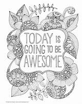 Coloring pages for adults or even children! 12 Inspiring Quote Coloring Pages for Adults-Free ...