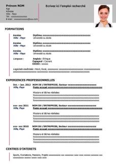 Créez votre cv en 10 minutes ⭐ satisfait ou remboursé. Exemple de CV à Remplir Gratuit au Format Word | CV Word