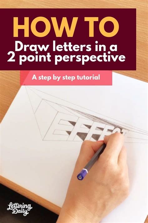 Two point perspective starts by defining the horizon line. How To Draw Letters In a 2 Point Perspective (2019 in 2020 ...