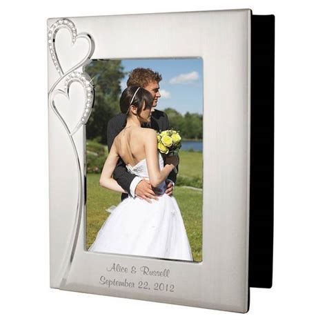 Check spelling or type a new query. Personalized Wedding Romance Silver Photo Album with Frame