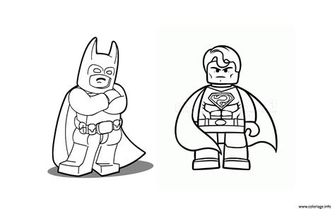 Depuis 2001, jecolorie.com propose des milliers de coloriages et dessins à imprimer gratuitement. Coloriage batman vs superman lego 2016 - JeColorie.com