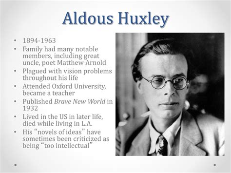 PPT - Brave New World by Aldous Huxley Pre-Reading Guide ...