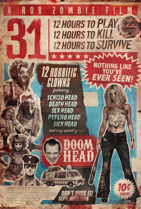 A new trailer has been released for rob zombie's upcoming horror thriller 31. Trailer, Images and Posters for Rob Zombie's 31 | The ...