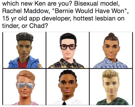 Maybe you would like to learn more about one of these? which new Ken are you? Bisexual model, Rachel Maddow ...