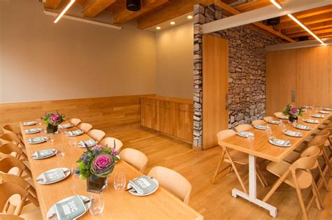 For more intimate events, bodega can be split into two separate private rooms, each seating up to 40 guests and providing av and private bar accessibility. The best private dining rooms in Chicago