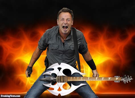 Check spelling or type a new query. Bruce Springsteen with Cool Guitar Pictures