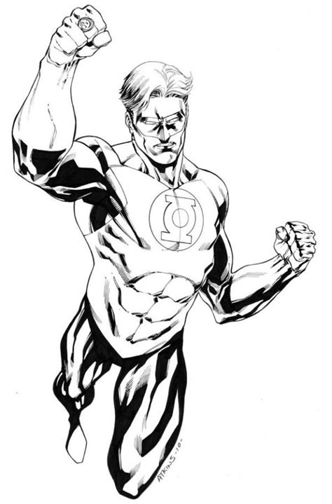 Why does the green lantern have a yellow ring? Green Lantern Coloring Pages Collection - Free Coloring ...