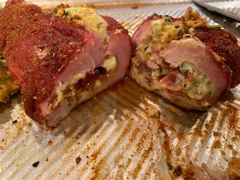 Roasted pork with balsamic strawberry sauce. Traeger Smoked Stuffed Pork Tenderloin - Daily Recipes