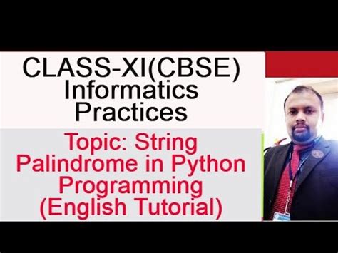 String palindrome | Python programming | English Tutorial ...