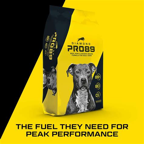 Added glucosamine and chondroitin help support joints, while the perfect balance of fat and protein help maintain strength, increase endurance and provide the energy your dog needs for peak performance. Dog Food, Diamond Pro89 Adult Dog Food, 40 lb. (Made in ...