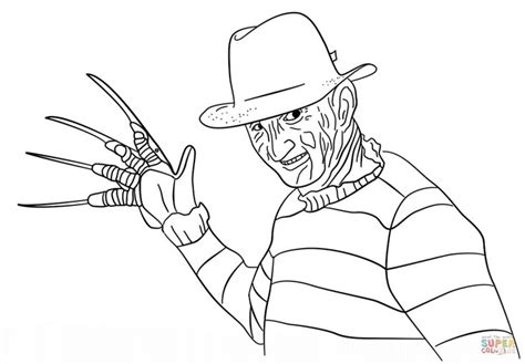 In the dream world he is a powerful force and almost completely invulnerable. Freddy Krueger Målarbok | Gratis Målarbilder att skriva ut ...