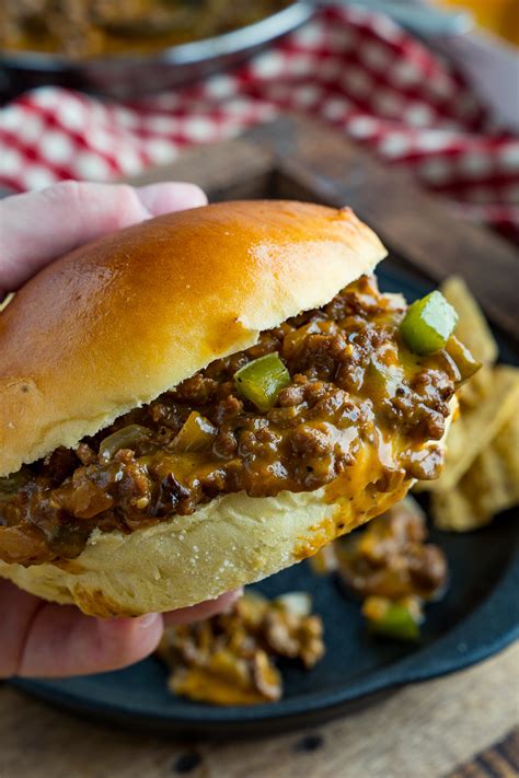 Begin to cook, when the beef is about half cooked, add the broth and steak sauce. Philly Cheesesteak Sloppy Joes - Closet Cooking