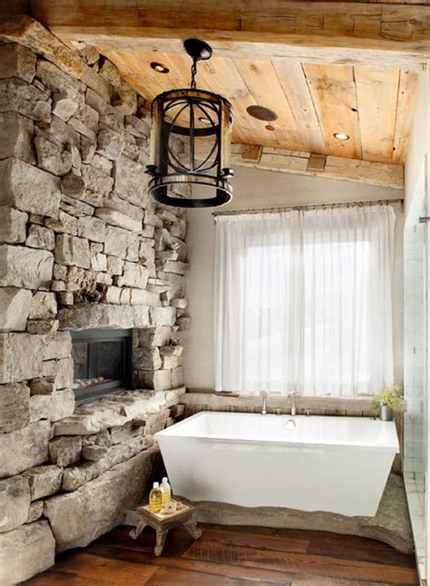 Sgabelli di design rustici per il bagno. Foto di 25 Bagni Rustici per Idee di Arredo con questo ...
