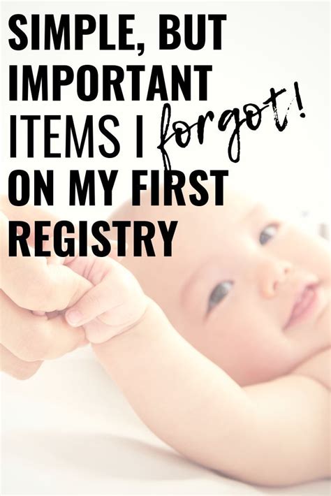 If you decided to redeem, just. What I Missed On My First Registry | Baby registry items ...