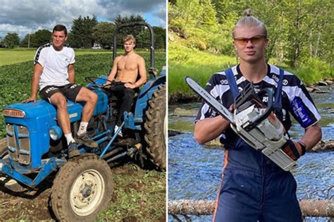 To draw comparison now is not so easy because erling is already playing in dortmund. Erling Haaland spends summer holiday POTATO farming and cutting down trees as Dortmund ace ...