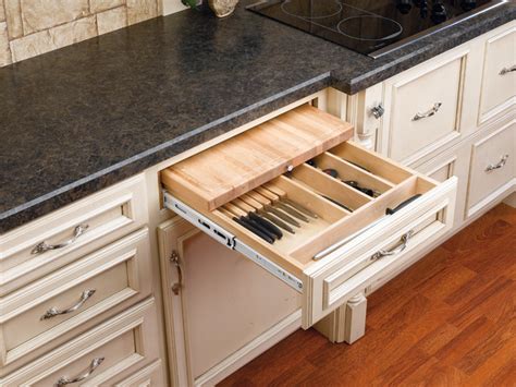 A knife drawer organizer is simple to install and a frugal way to organize! Wood Classics Combination Knife Holder and Cutting Board ...