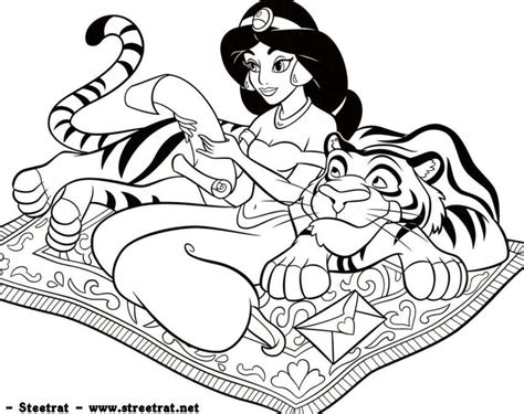 Free printable aladdin coloring pages for kids. Image à Colorier De Jasmine - Free To Print