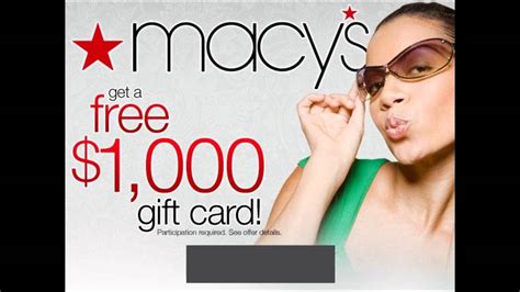 There are also star money bonus days that allow customers to accumulate extra points. Free 1000$ Macy's Gift Card - YouTube