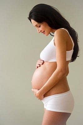 As your abdomen swells with gas or fluids. Dealing With an Expanding Tummy | BabyMed.com