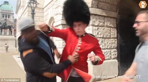 The guard consists of five. Trollstation prankster punches a 'Queen's Guard' outside ...