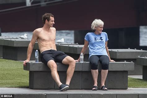 Andy murray could play again, according to his mum judy. Andy Murray shirtless as he relaxes in the sun with his ...