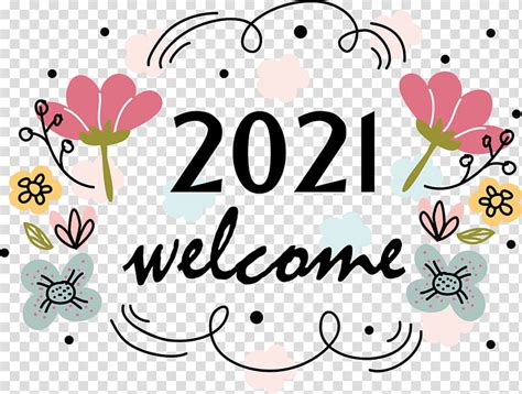 Like last time, this time also the fear of corona virus is haunting people. Welcome 2021 Happy New Year 2021, Cartoon, Floral Design ...