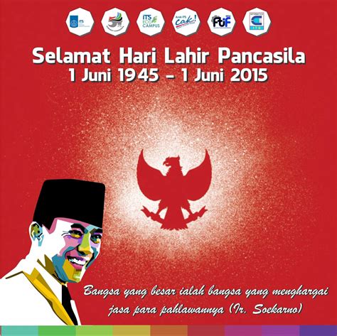 Poster biasanya tak hanya berisi gambar, tetapi. Desain: Poster Hari Lahir Pancasila ~ Karya Buatanku