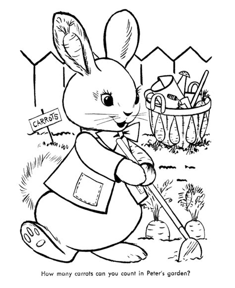 Subscribe to our youtube channel for information on bunny care and lots of cute baby bunny videos too. Easter Rabbit with carrots coloring page