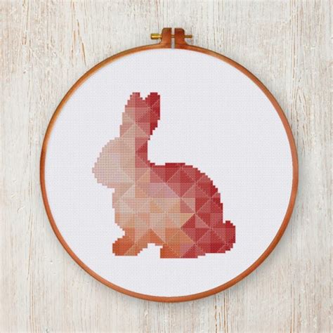Free cross stitch patterns help you keep the costs down before you find out whether or not you enjoy cross stitching. Geometric Bunny 2 - Ritacuna