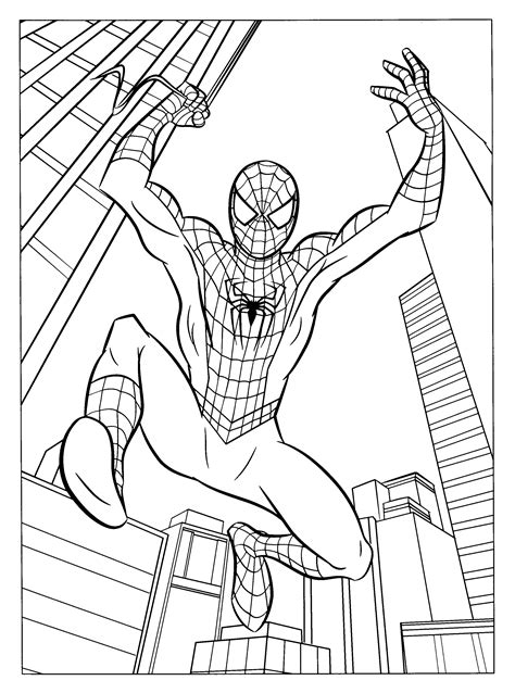 Printable superhero spiderman coloring pages. Free Printable Spiderman Coloring Pages For Kids ...