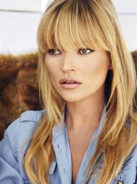 Hairstyles with bangs start simple, by cutting the front of the hair shorter than the rest. 30 Trendy and Beautiful Long Blonde Hairstyles