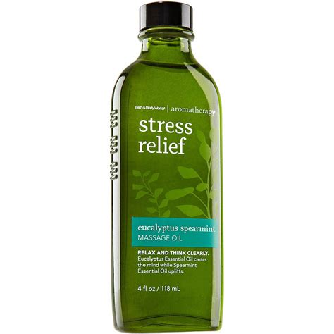 Mother sparsh baby massage oil is a very nice option to massage your baby with. Bath & Body Works Aromatherapy Stress Relief Massage Oil 4 ...