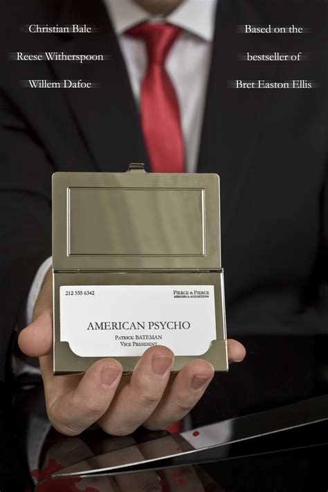 If you haven't seen the movie masterpiece american psycho, do yourself a favor and watch it even if you don't care for these business cards. American Psycho Movie Poster by Maikel-S on DeviantArt